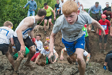 Image showing Dirty cross-country race. Tyumen. Russia