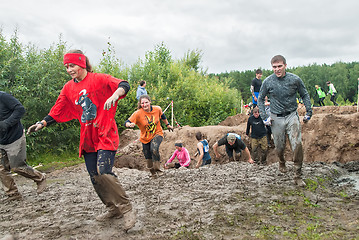 Image showing Dirty cross-country race. Tyumen. Russia