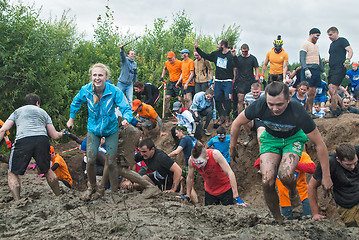 Image showing Dirty cross-country race stage. Tyumen. Russia