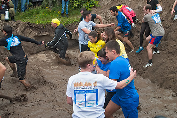 Image showing Dirty cross-country race stage. Tyumen. Russia