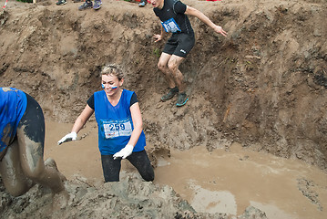 Image showing Dirty cross-country race stage. Tyumen. Russia