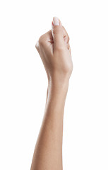 Image showing Woman hand thumb