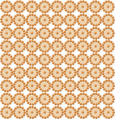 Image showing luxurious wallpapers with round brown patterns