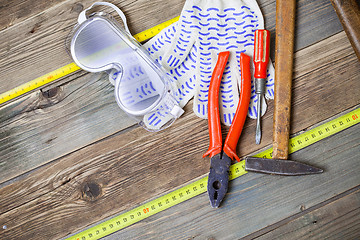 Image showing still life with working tools