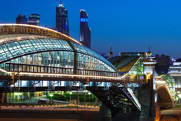 Image showing Moscow night cityscape