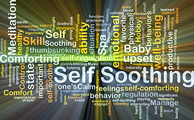 Image showing Self-soothing background concept glowing