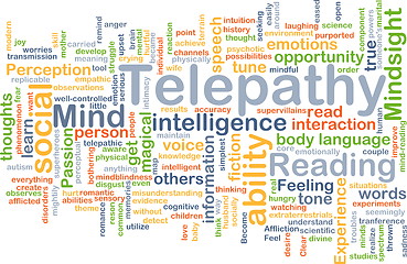 Image showing Telepathy background concept