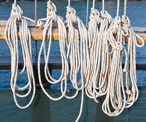 Image showing ship ropes