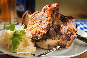 Image showing Grilled pork hock