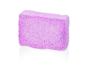 Image showing Simple sponge isolated on white