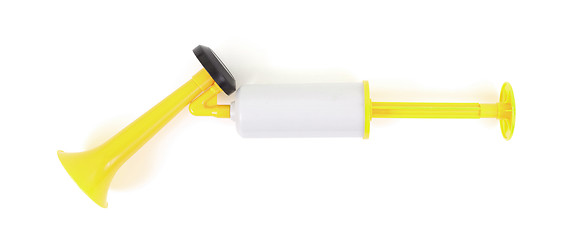 Image showing Manual air horn isolated