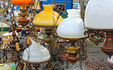 Image showing Antique Hanging Lamps