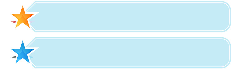 Image showing Star List Two blank business diagram illustration