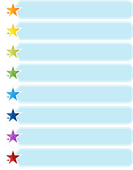 Image showing Star List Eight blank business diagram illustration