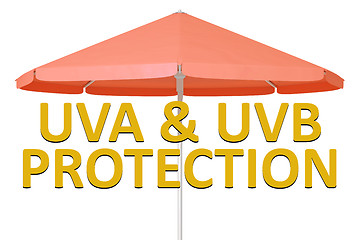 Image showing sun protection umbrella