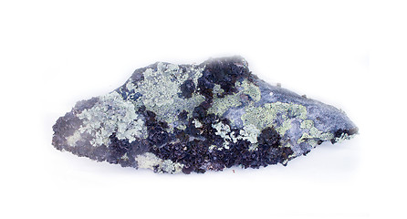 Image showing stone from the mountains tundra on a white background