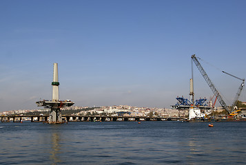 Image showing The industrial view at Istanbul