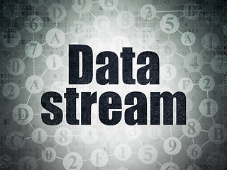 Image showing Data concept: Data Stream on Digital Paper background