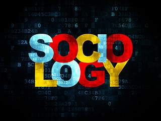 Image showing Learning concept: Sociology on Digital background