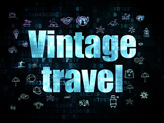 Image showing Travel concept: Vintage Travel on Digital background