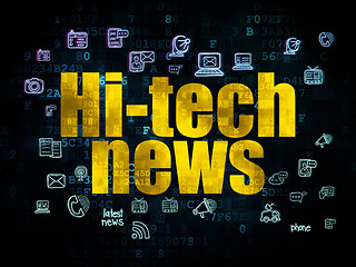 Image showing News concept: Hi-tech News on Digital background