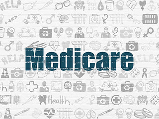 Image showing Healthcare concept: Medicare on wall background