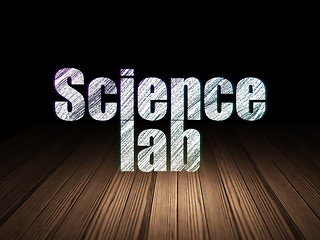 Image showing Science concept: Science Lab in grunge dark room