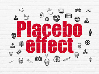 Image showing Health concept: Placebo Effect on wall background