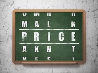 Image showing Marketing concept: word Price in solving Crossword Puzzle