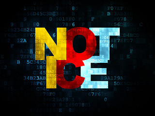 Image showing Law concept: Notice on Digital background