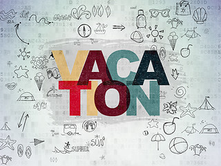 Image showing Travel concept: Vacation on Digital Paper background