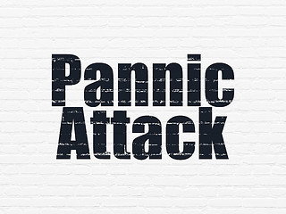 Image showing Healthcare concept: Pannic Attack on wall background