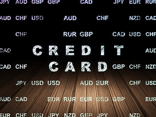Image showing Banking concept: Credit Card in grunge dark room