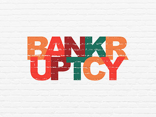 Image showing Law concept: Bankruptcy on wall background