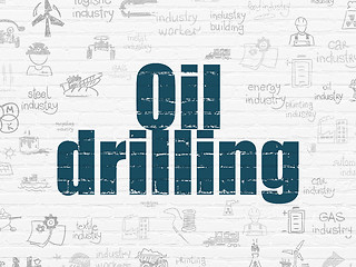Image showing Industry concept: Oil Drilling on wall background