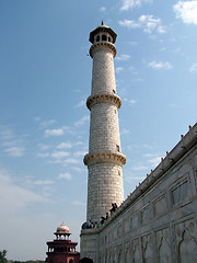 Image showing Minaret, Taj Mahal