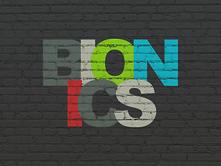 Image showing Science concept: Bionics on wall background