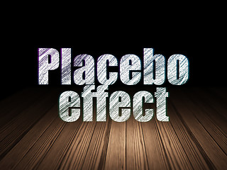 Image showing Health concept: Placebo Effect in grunge dark room