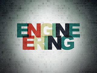 Image showing Science concept: Engineering on Digital Paper background