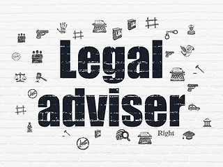 Image showing Law concept: Legal Adviser on wall background