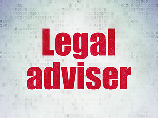 Image showing Law concept: Legal Adviser on Digital Paper background