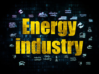 Image showing Industry concept: Energy Industry on Digital background