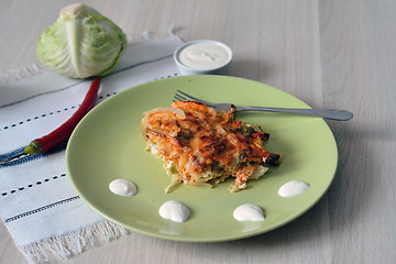 Image showing spicy cabbage casserole