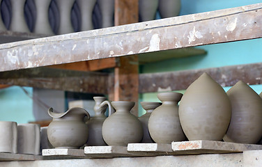 Image showing Clay pottery ceramics 