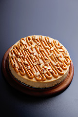 Image showing cheesecake with peanuts