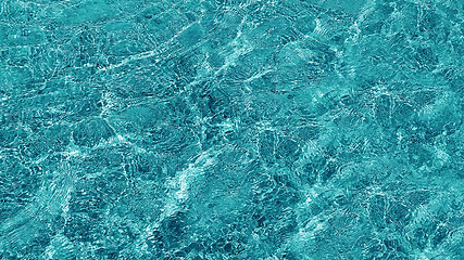 Image showing Shining blue water ripple background