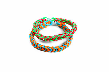 Image showing Bracelets made with rubber bands