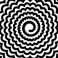 Image showing Black Spiral Background