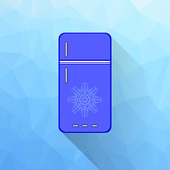 Image showing Blue Refrigerator