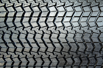 Image showing Textured tire tread